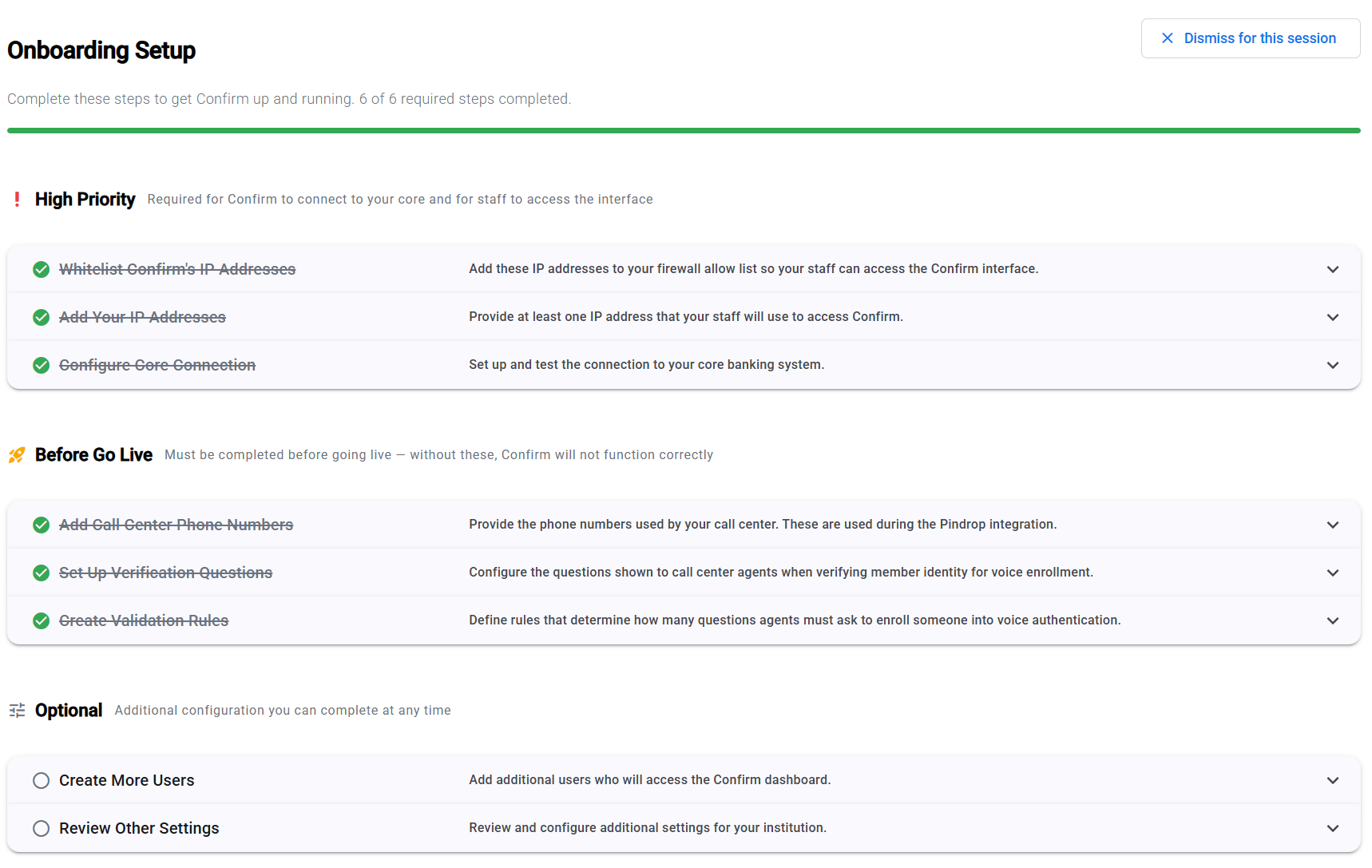 Onboarding Wizard